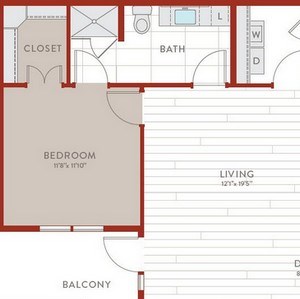 Aura Bluffview Apartments B19 Floor Plan Aura Bluffview Apartments B19 Floor Plan